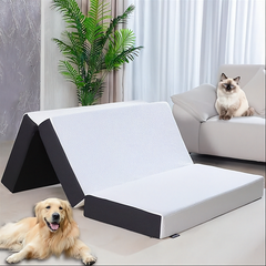 Tri-fold memory foam mattress topper Queen size
