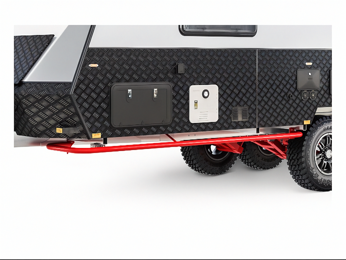 Black Series OEM red body protection side bar