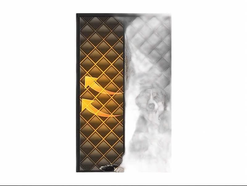 RV insulated door cover 33x80 inch thermal