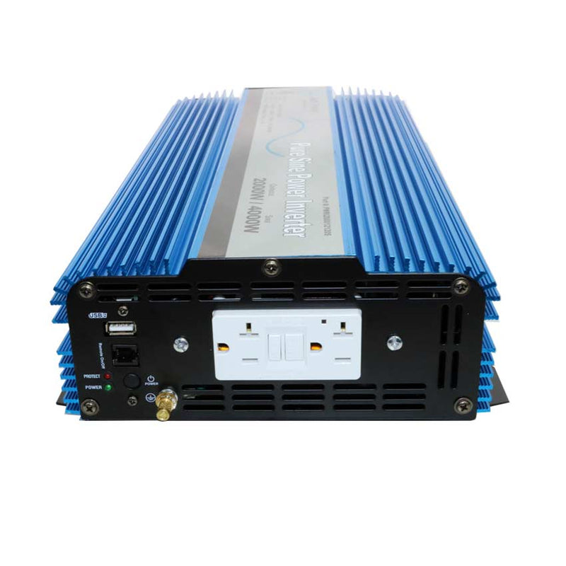 AIMS Power 2000W Pure Sine Inverter Kit with Remote, Fuse and Cables - view 4