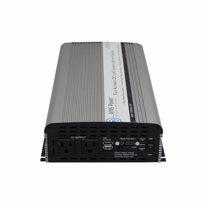AIMS Power 1500W Modified Sine Inverter Charger with Transfer Switch - view 2