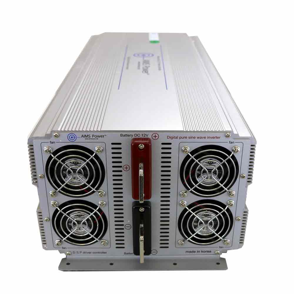 AIMS Power 5000W Industrial Pure Sine Power Inverter 12V - view 4