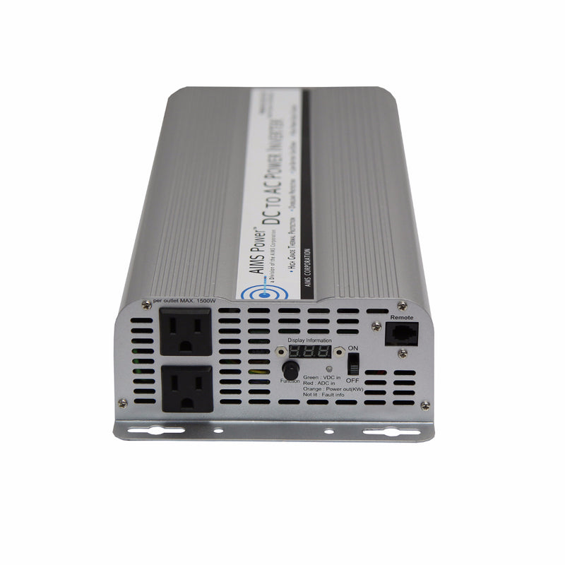 AIMS Power 2500W Modified Sine Power Inverter 12V - view 2