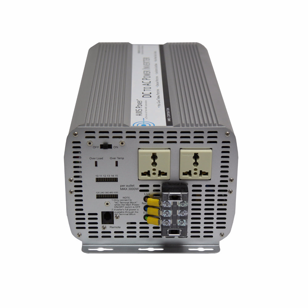 AIMS Power 5000W Modified Sine Power Inverter 12V to 240V - view 2
