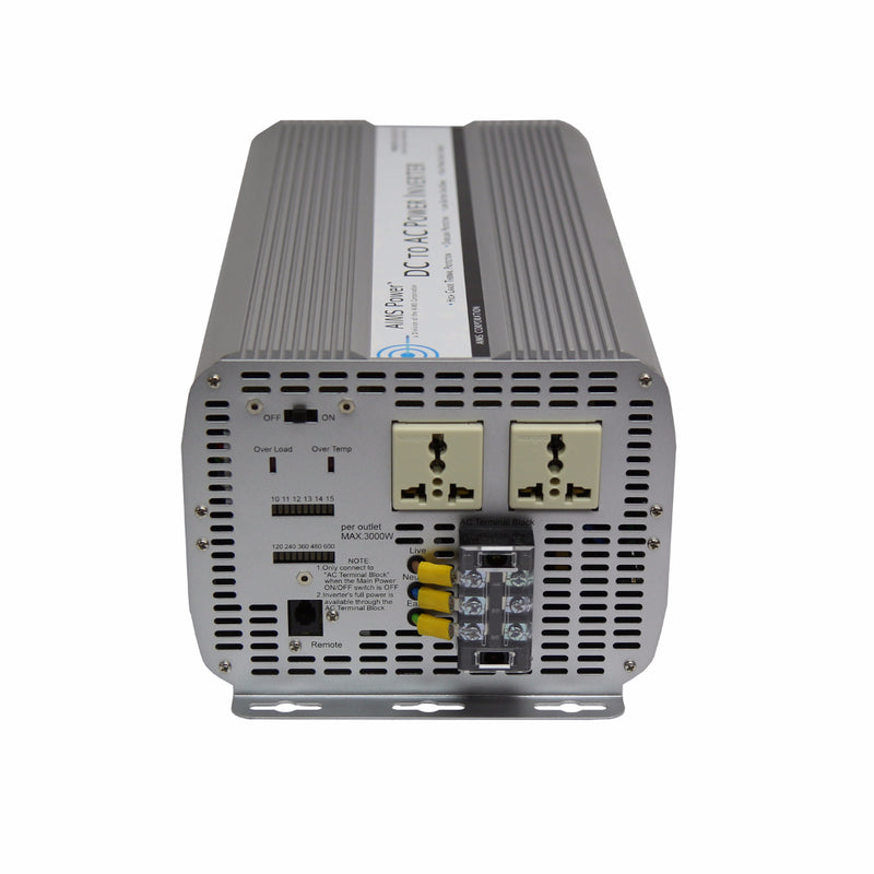 AIMS Power 5000W Modified Sine Power Inverter 12V to 240V - view 2