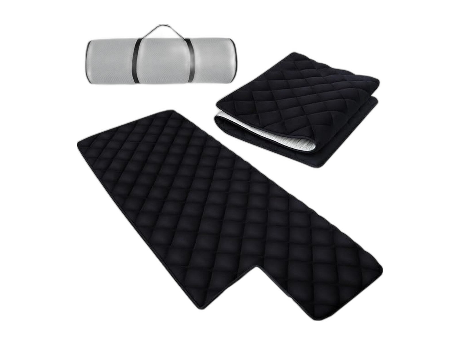 quilted foam mattress topper pad non slip on white background
