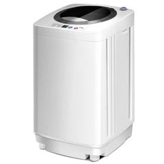 Portable Automatic Laundry Washing Machine 7.7 lbs with Drain Pump