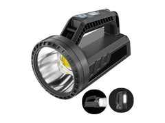 Rechargeable LED spotlight flashlight dual zone