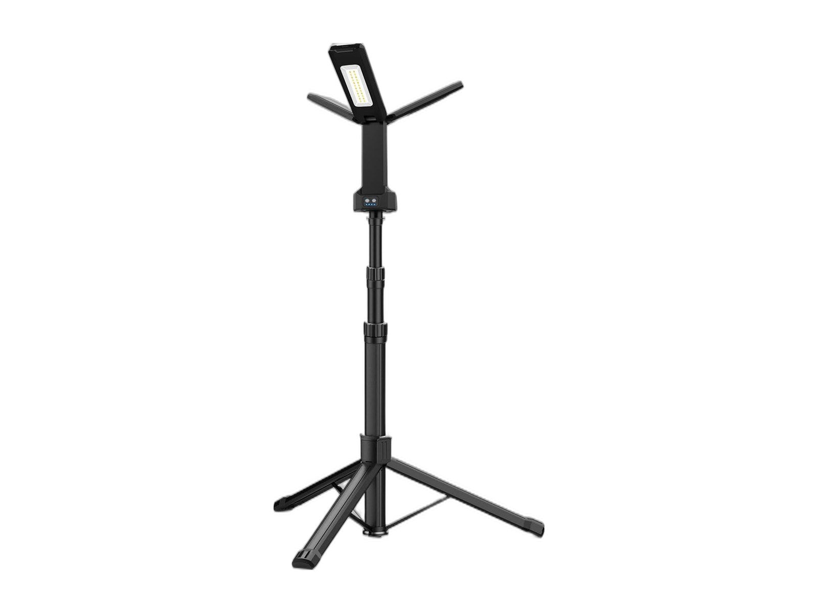 rechargeable led work light with stand aluminum on white background