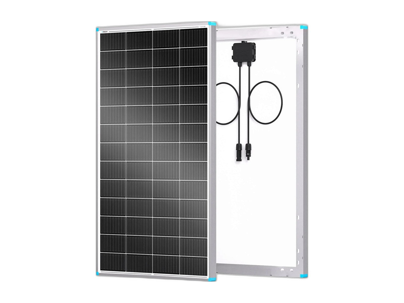 renogy 200w shadowflux anti shading n type solar on white background