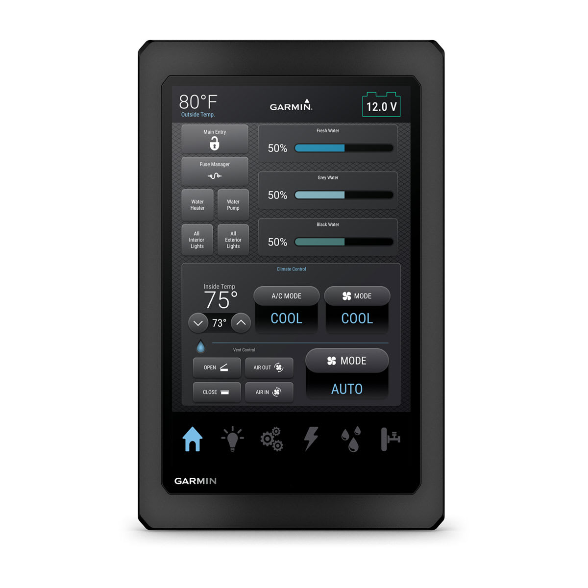 Garmin SERV 10-inch RV control panel display (3)
