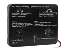 RV dual LP CO gas detector 12V