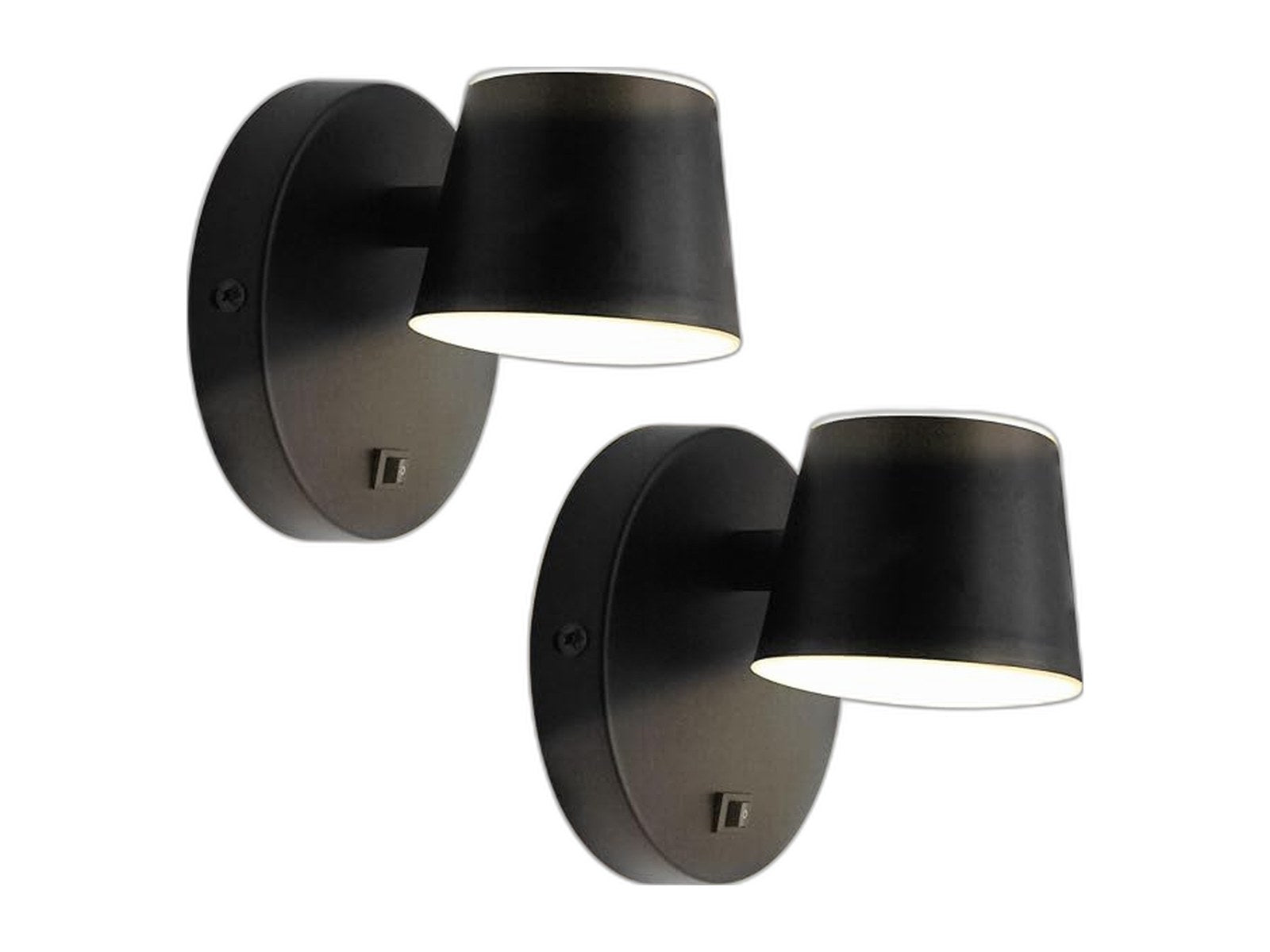 rv led bedside reading light with switch 2 on white background