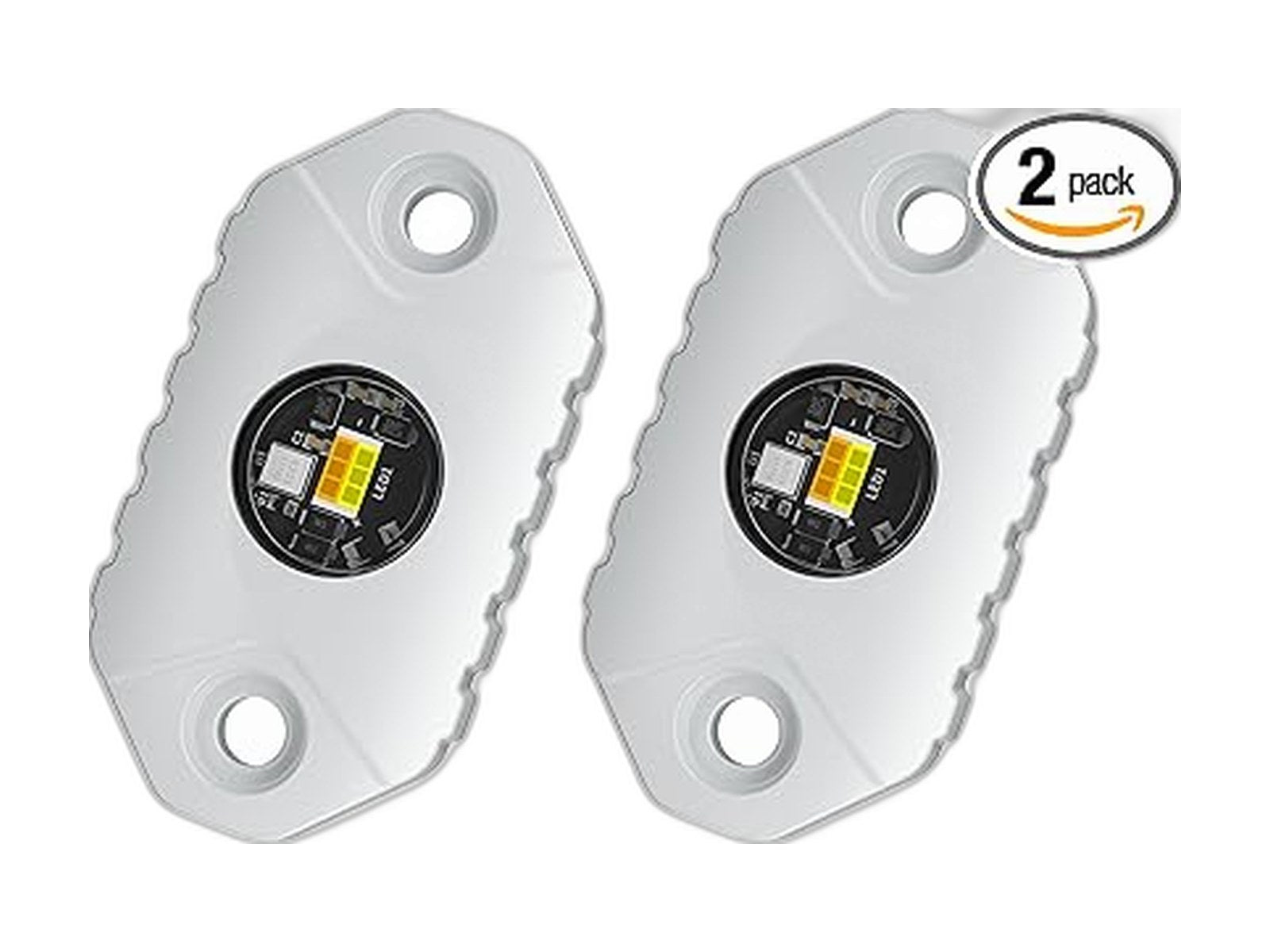 rv lights exterior white amber led aluminum porch on white background