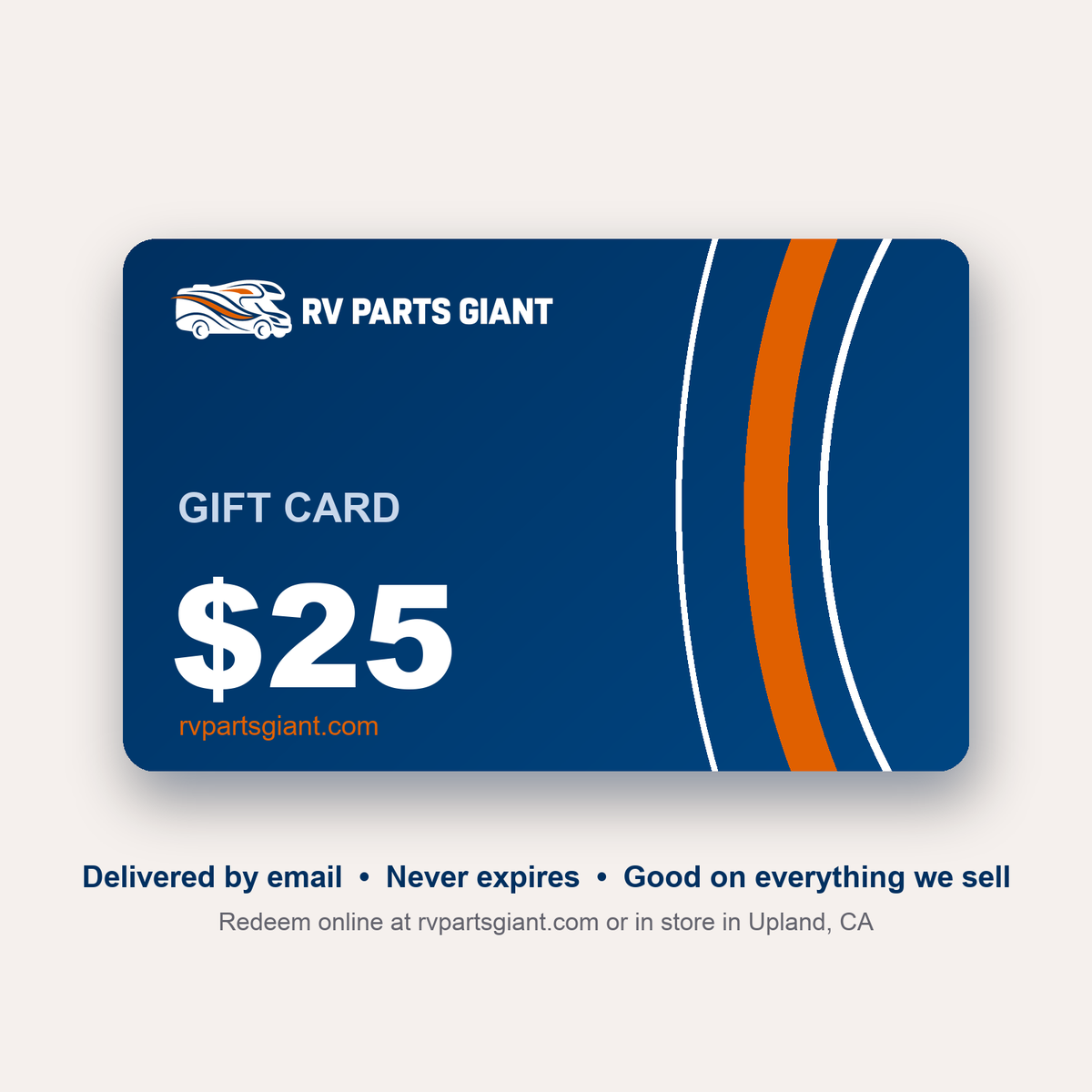 RV Parts Giant $25 gift card