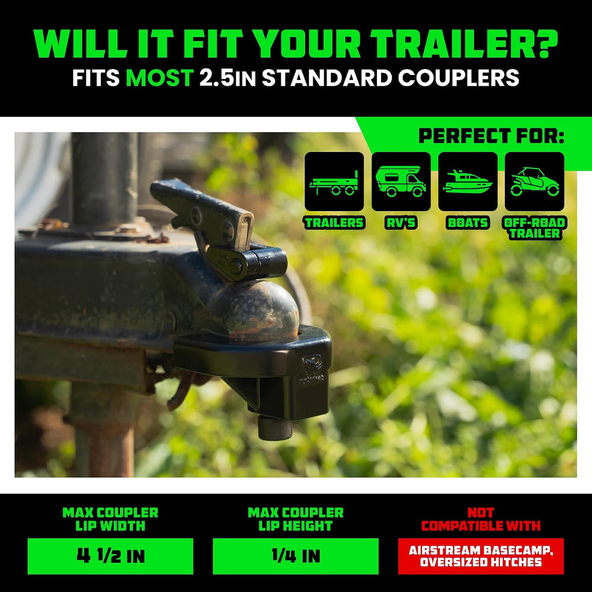 Rhino USA trailer coupler lock kit