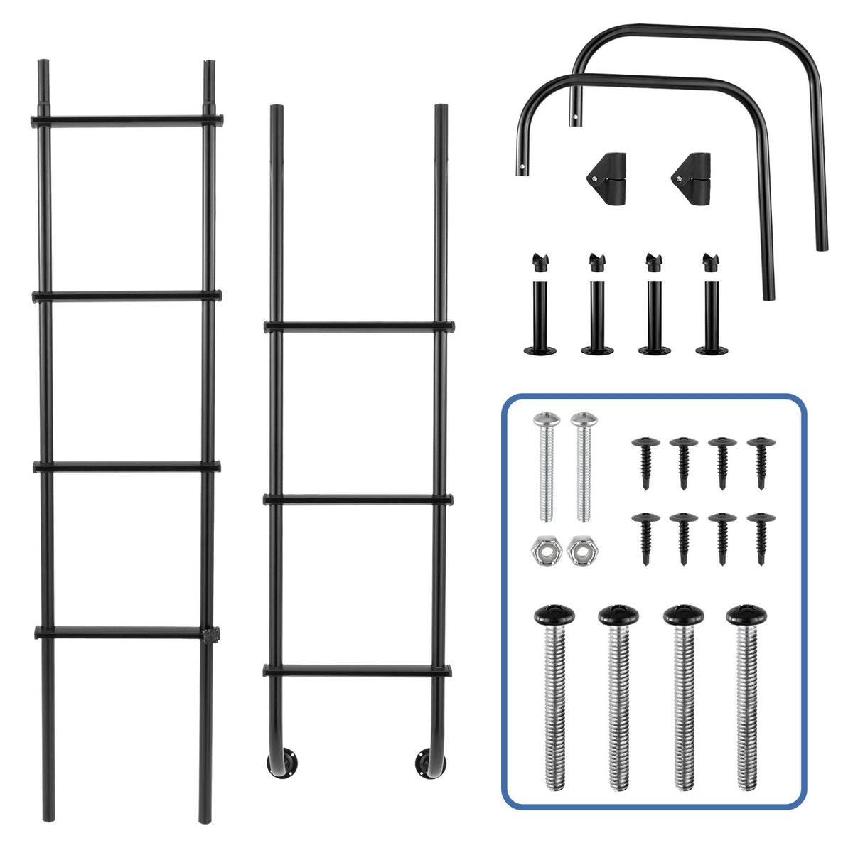 RecPro 92 inch exterior rear RV ladder