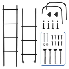 RecPro 92 inch exterior rear RV ladder