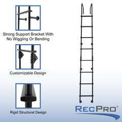 RecPro 92 inch exterior rear RV ladder