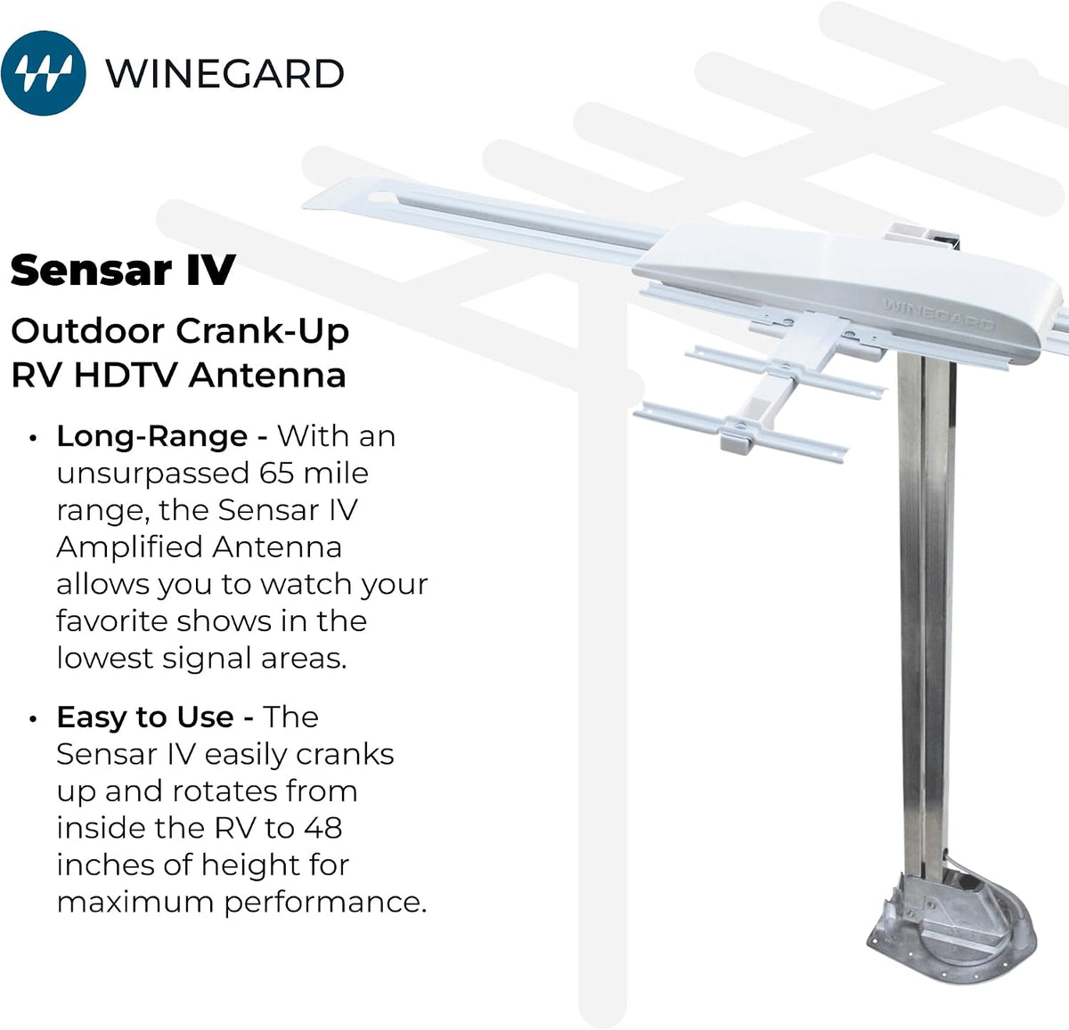 Sensar IV RV TV antenna