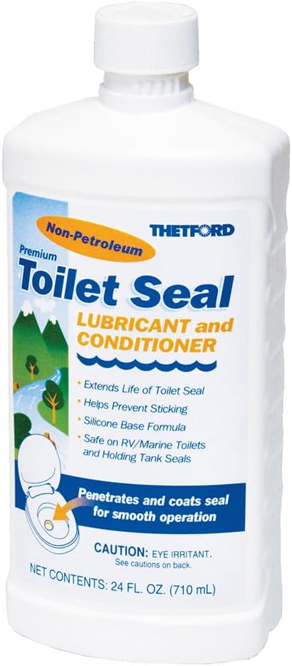 RV toilet seal lube