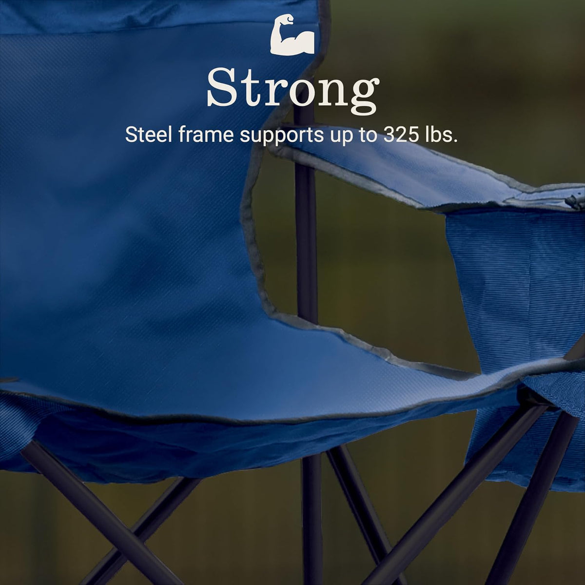 Camping chair with cooler