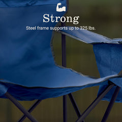Camping chair with cooler