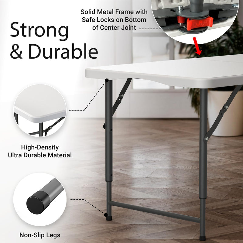 Folding utility table