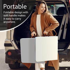 4 ft Fold-in-Half Utility Table, Adjustable Height 20.5"–29"