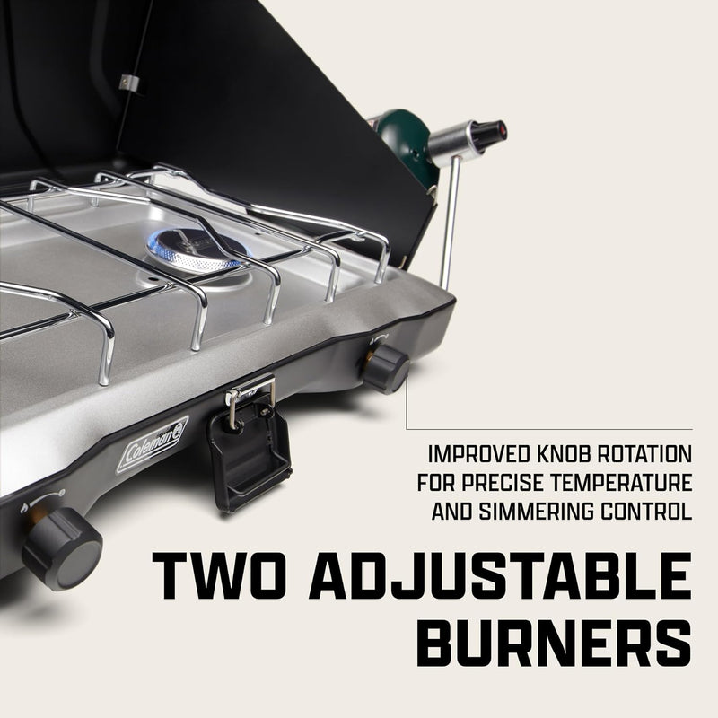 Coleman Triton 2-Burner Portable Propane Camp Stove