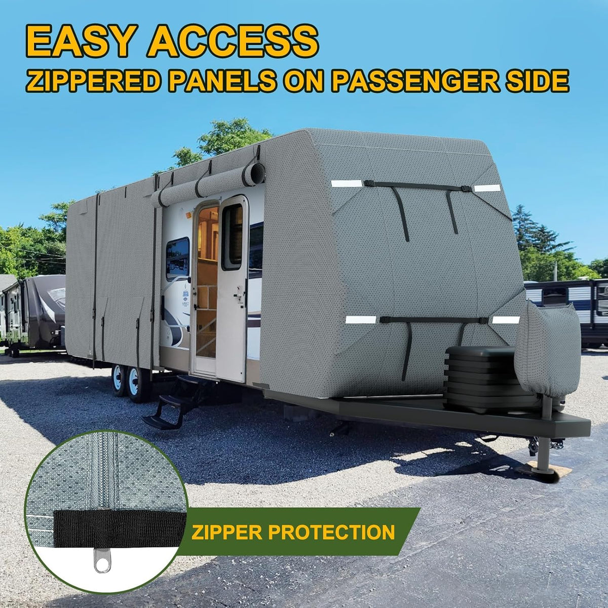 Travel trailer cover