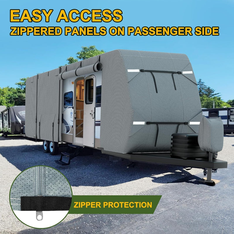 Travel trailer cover