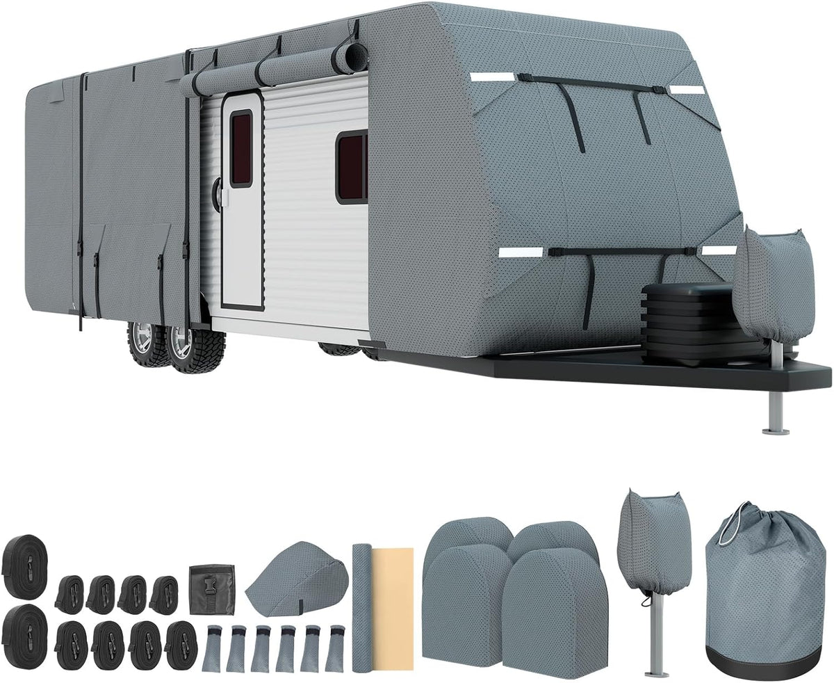 Travel trailer cover