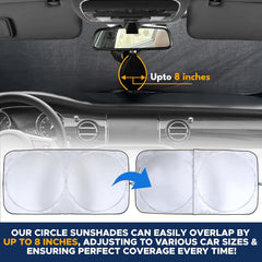 RV Windshield Sun Shade, Foldable 102" x 51"