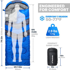 3-season sleeping bag