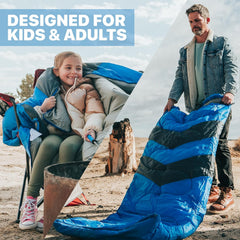 MalloMe Lightweight 3-Season Sleeping Bag, 50–77°F