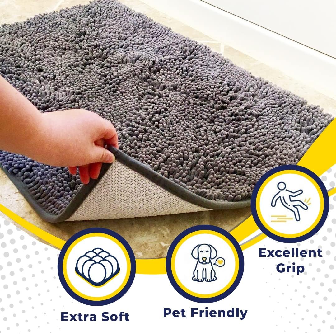Chenille door mat