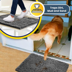 Chenille door mat