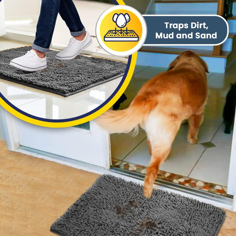 Chenille door mat