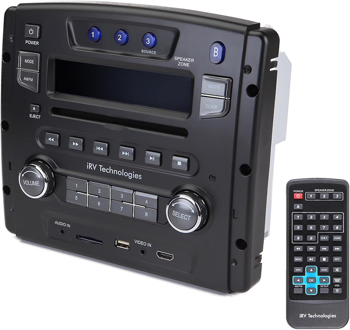 Wall-mount RV stereo