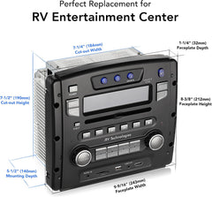 Wall-mount RV stereo