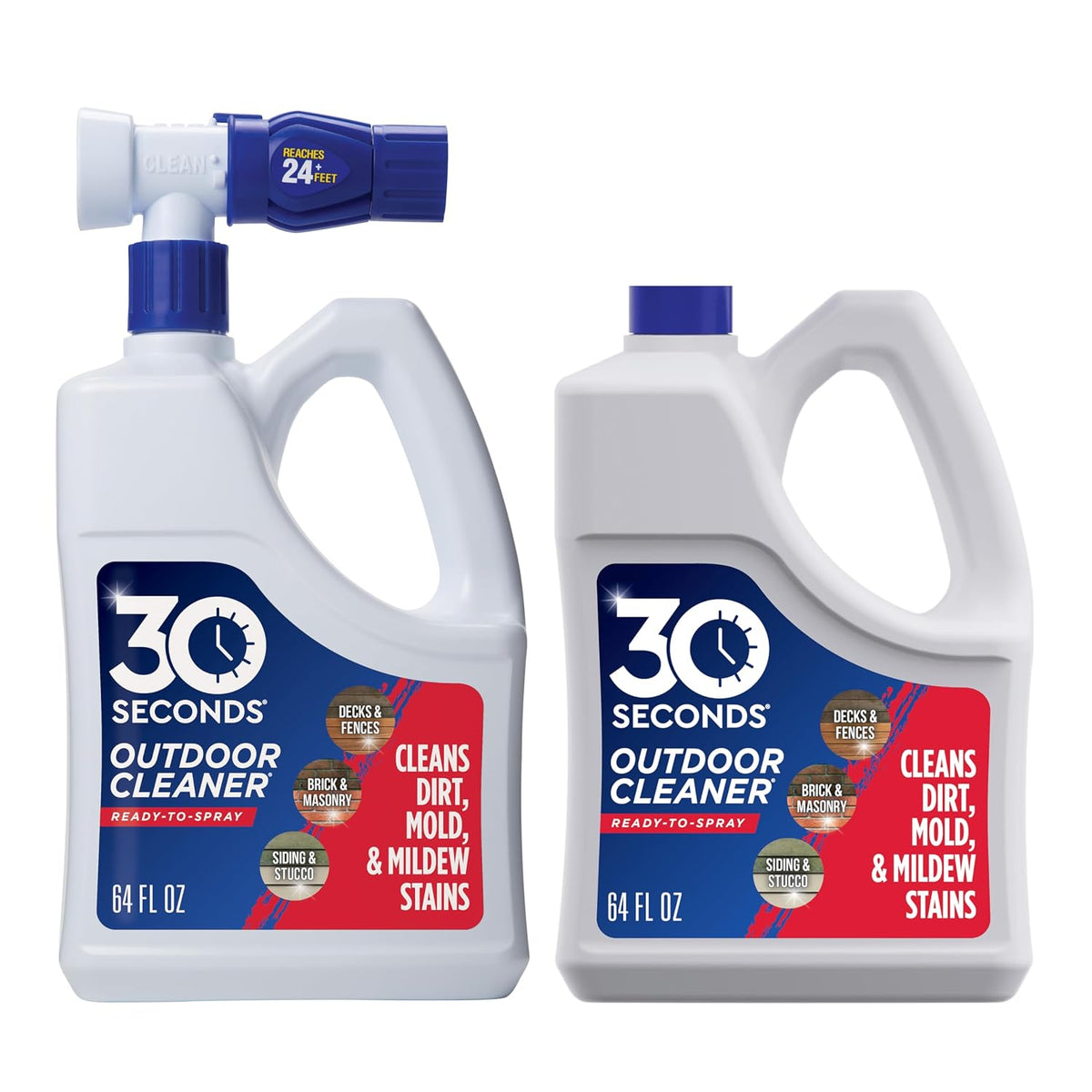 Outdoor cleaner with sprayer