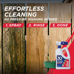 Outdoor cleaner with sprayer