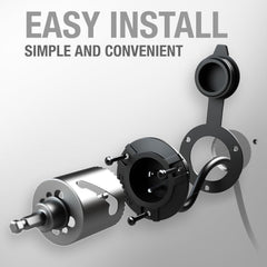 Waterproof AC power inlet