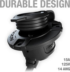 Waterproof AC power inlet