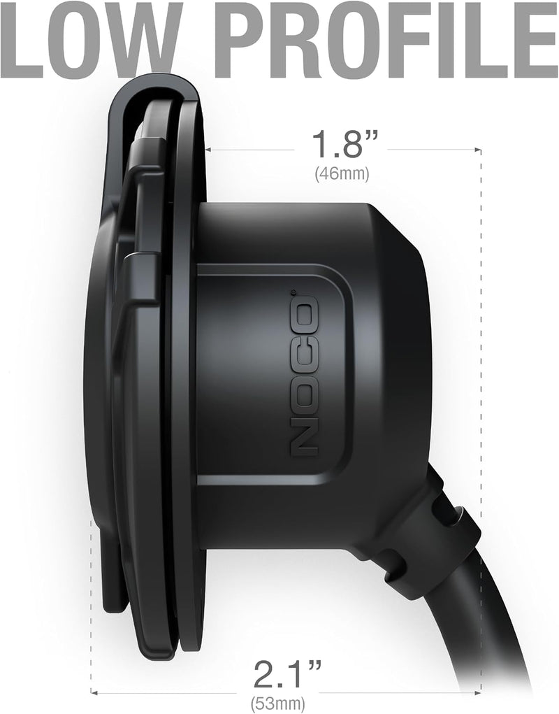 NOCO GCP1 15A Waterproof AC Power Inlet with 16" Cord