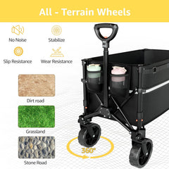 Folding wagon cart