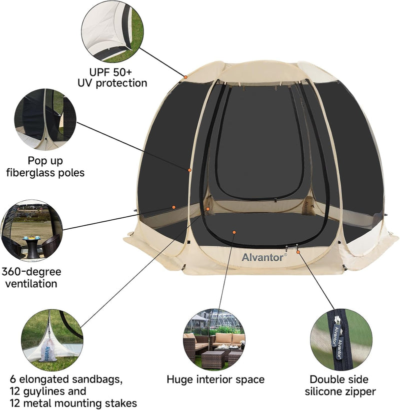 Pop-up screen house
