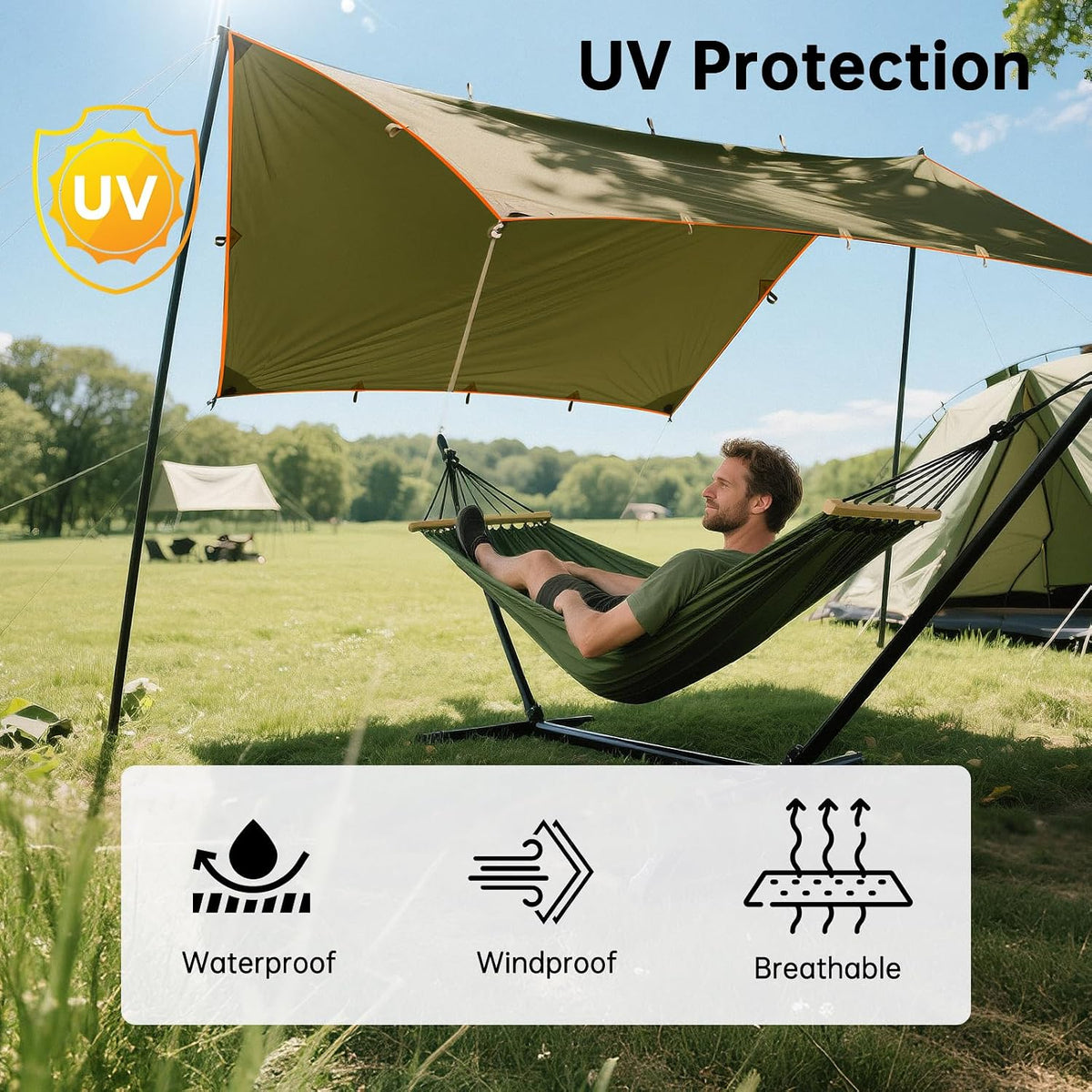 Waterproof camping tarp