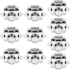 Push-button cabinet latches